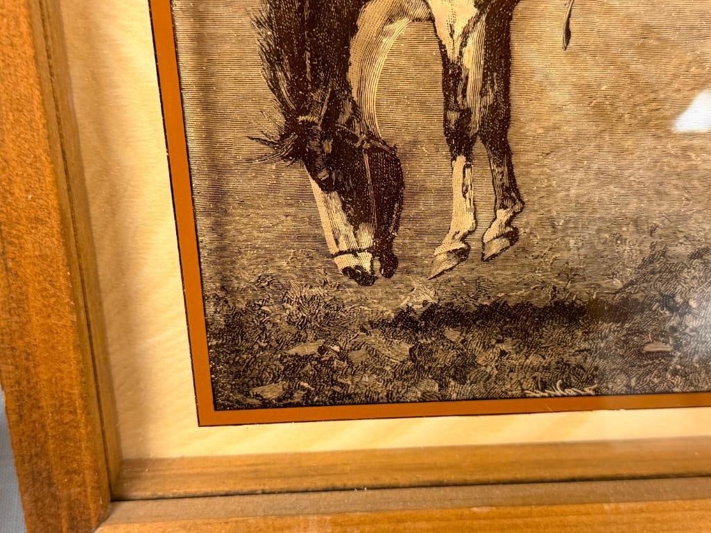LUCID LINES PHOTOGRAPHY ON GLASS FREDERIC REMINGTON WESTERN ART ON GLASS - 4