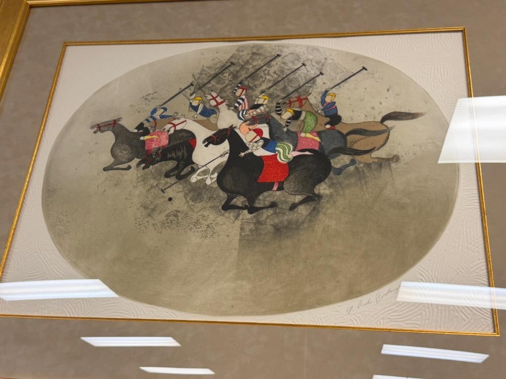 GRACIELA RODO BOULANGER BOLIVIAN ARTIST LIMITED EDITION LITHOGRAPH POLO I NO. 181/250 - 2