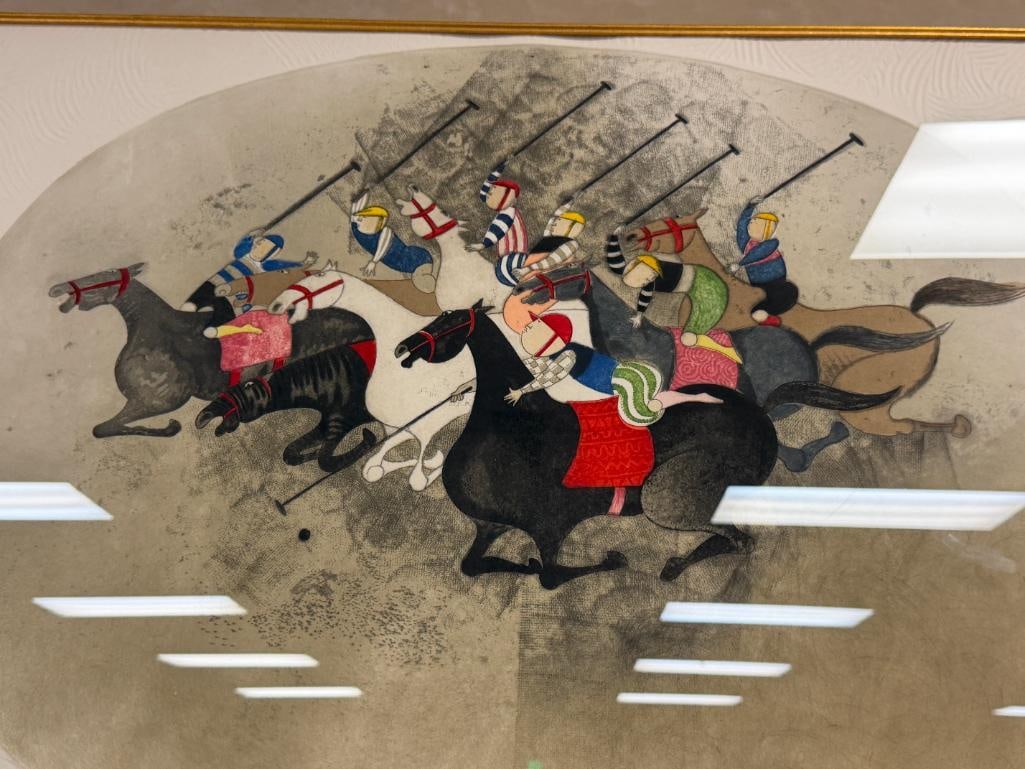 GRACIELA RODO BOULANGER BOLIVIAN ARTIST LIMITED EDITION LITHOGRAPH POLO I NO. 181/250 - 3