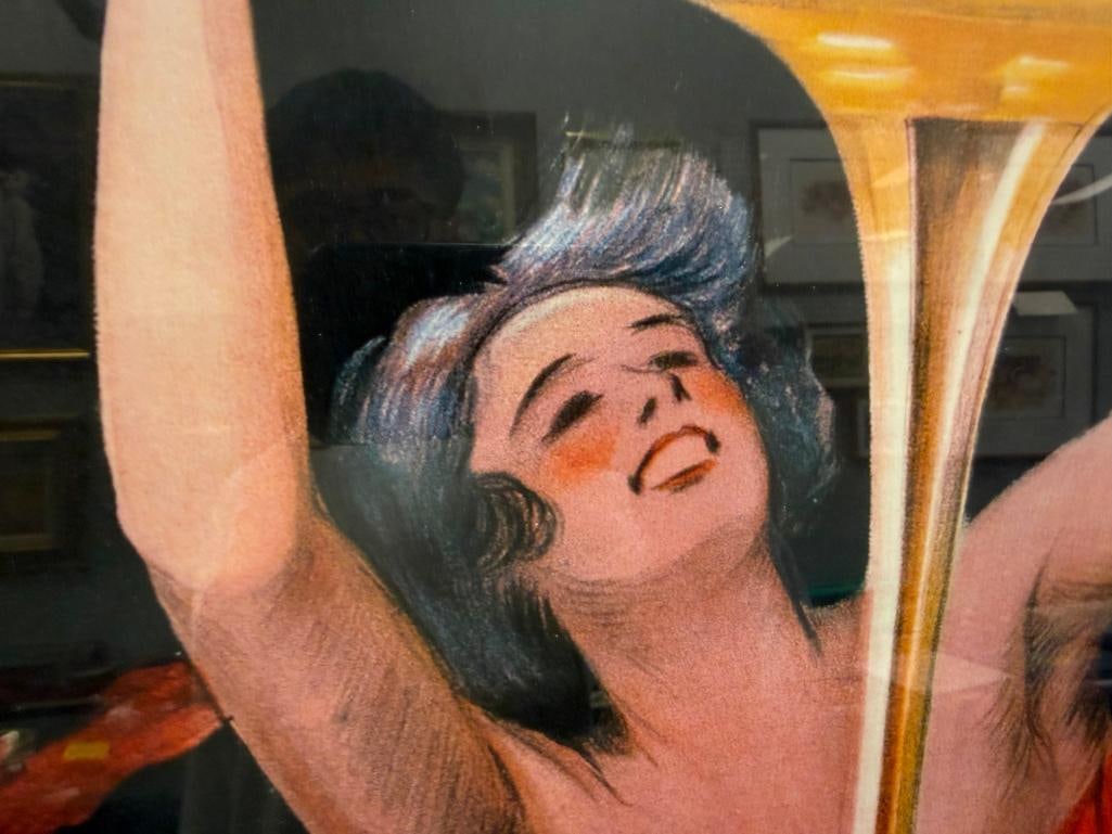 REPRODUCTION VINTAGE ITALIAN ADVERTISING POSTER BY LEONETTO CAPPIELLO FOR CONTRATTO SPARKLING WINE - 6