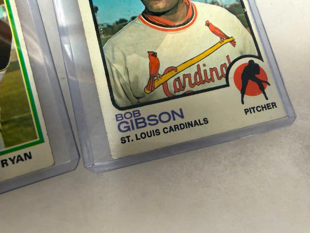 BASEBALL HALL OF FAME PLAYER CARDS WILLIE MAYS, HANK AARON, MICKEY MANTLE, NOLAN RYAN, BOB GIBSON - 5