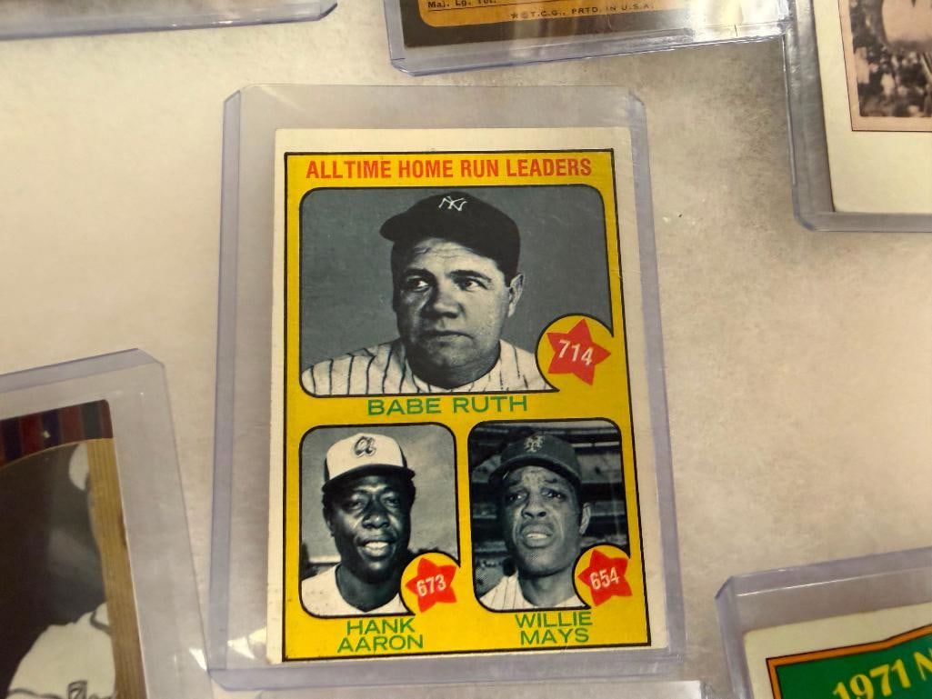 BASEBALL HALL OF FAME PLAYER CARDS WILLIE MAYS, HANK AARON, MICKEY MANTLE, NOLAN RYAN, BOB GIBSON - 8