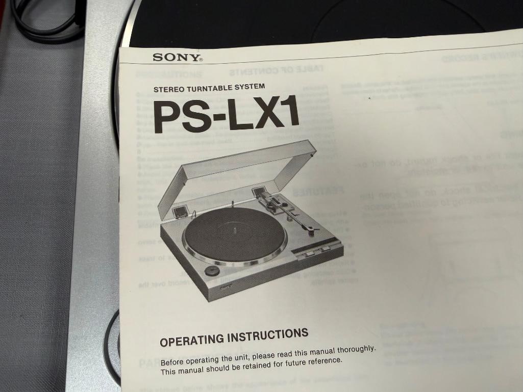 SONY PS-LX1 DIRECT DRIVE TURNTABLE - 10