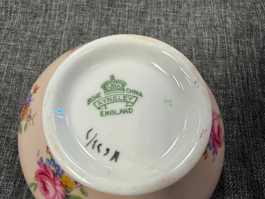 ASSORTED CHINA PITCHER, CREAMERS, SUGAR BOWLS, TEA CUPS AND SAUCERS VARIOUS MAKERS - 13