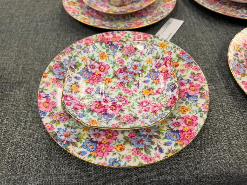 ASSORTED CHINA PITCHER, CREAMERS, SUGAR BOWLS, TEA CUPS AND SAUCERS VARIOUS MAKERS - 8