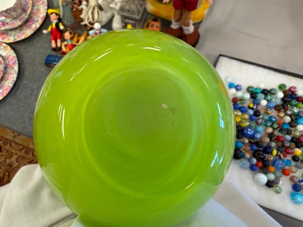 MID-CENTURY MODERN HAND BLOWN CASED GLASS VIBRANT VASES POSSIBLY CARLO MORETTI RAYMOR/ MURANO - 6