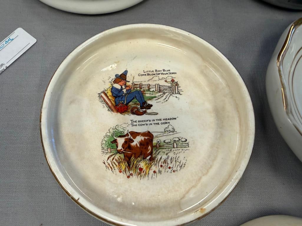 VINTAGE BABY BOWLS AND WARMING BOWLS NIPPON, THE POTTERS CO-OPERATIVE BARTSCH MFG. CO - 5
