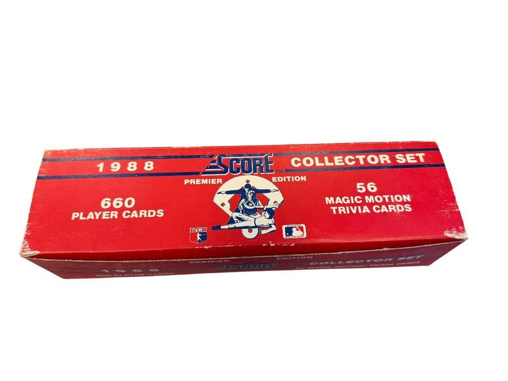 1988 SCORE PREMIER EDITION COMPLETE CARD SET #1-660 PLUS MAGIC MOTION TRIVIA CARDS: COMPLETE