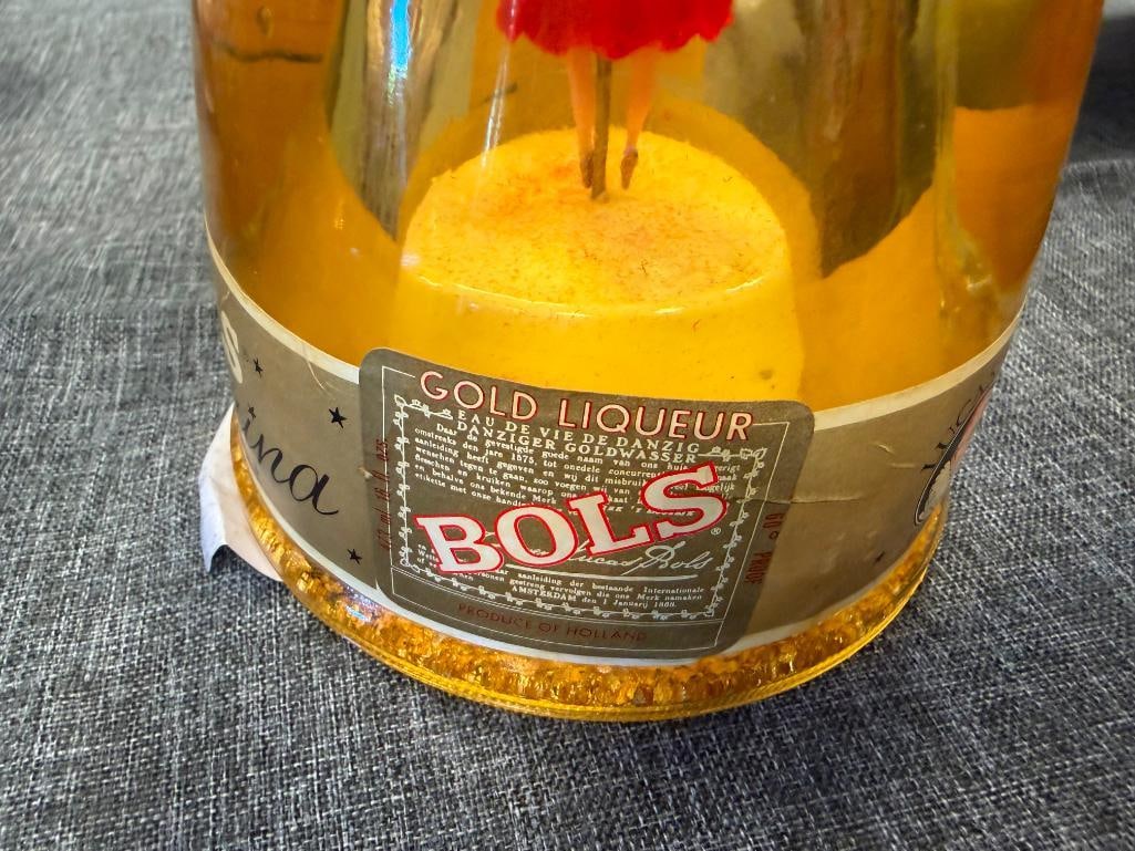 VINTAGE LUCA BOLS BALLERINA GOLD FLAKE LIQUER MADE IN HOLLAND MUSICAL BASE FACTORY SEALED - 4