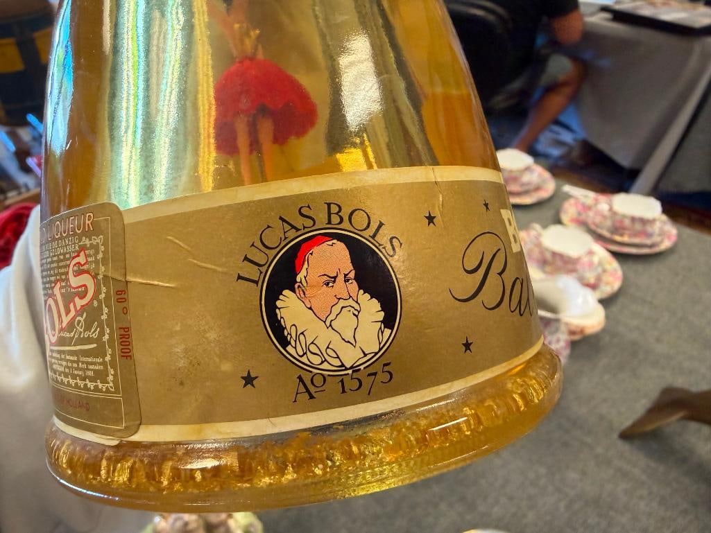 VINTAGE LUCA BOLS BALLERINA GOLD FLAKE LIQUER MADE IN HOLLAND MUSICAL BASE FACTORY SEALED - 8