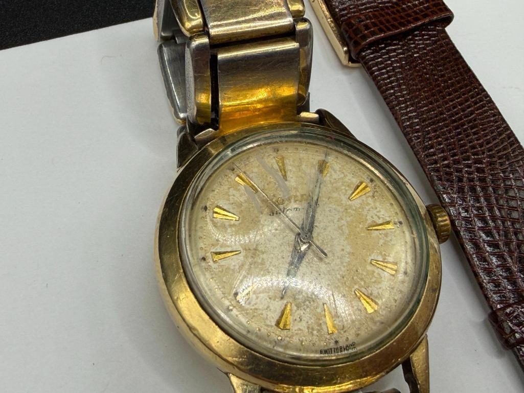 THREE VINTAGE MEN'S WRISTWATCHES INCLUDING GRUEN PRECISION, MOVADO AUTOMATIC, AND BENRUS - 4
