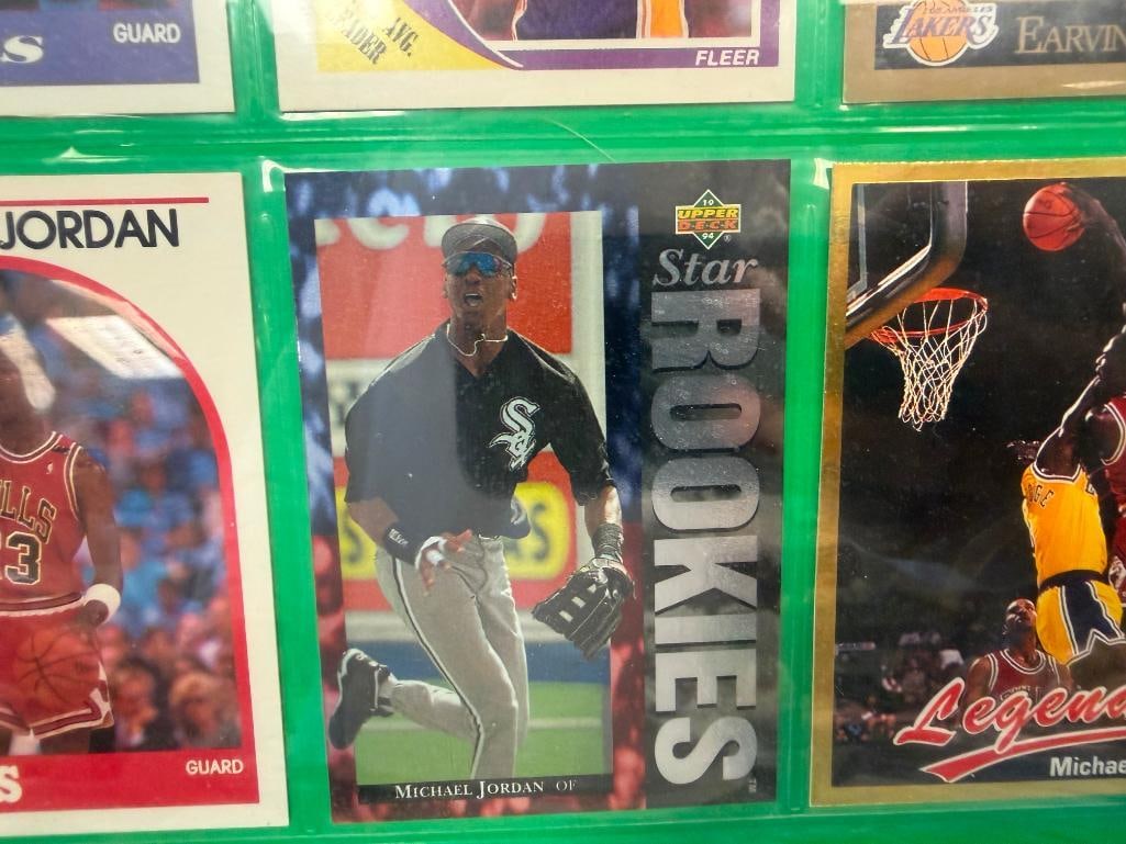 NBA PLAYERS CARDS MICHAEL JORDAN, KOBE BRYANT, AND EARVIN JOHNSON - 9