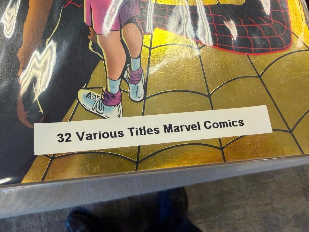 32 ASSORTED MARVEL COMIC BOOKS SPIDER-MAN, AVENGERS, WARLORD, DAZZLER, ELEKTRA, DRACULA - 4