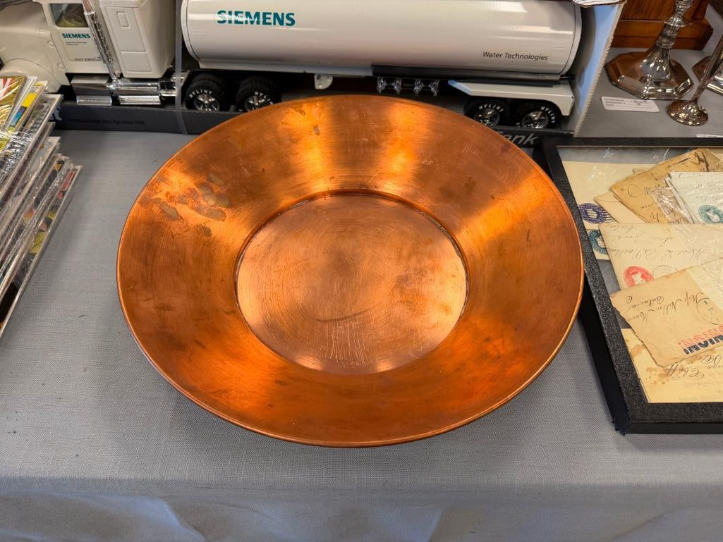 VINTAGE SOLID COPPER GOLD MINING PAN - 2