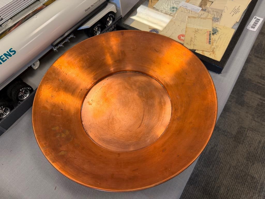 VINTAGE SOLID COPPER GOLD MINING PAN - 3