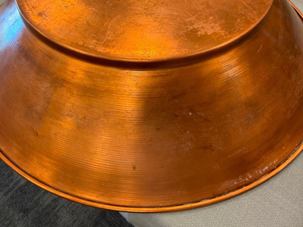 VINTAGE SOLID COPPER GOLD MINING PAN - 7