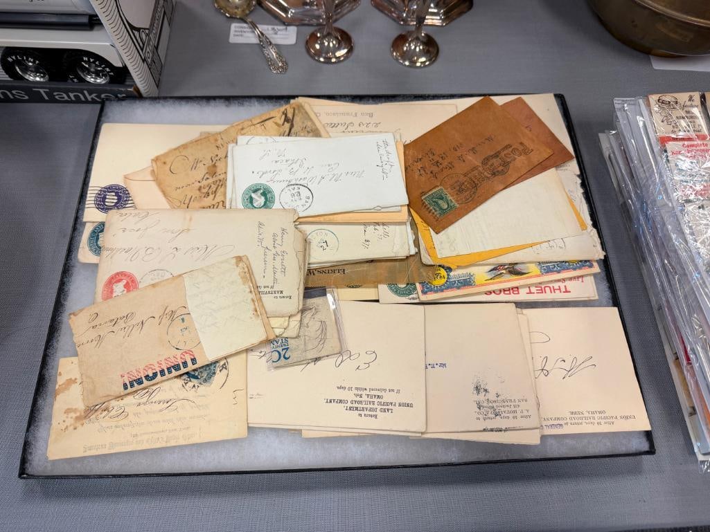 1800'S AND EARLY 1900'S ENVELOPES AND LETTERS FROM RAILROAD COMPLANIES MINING MANUFACTURES (1 of 4)