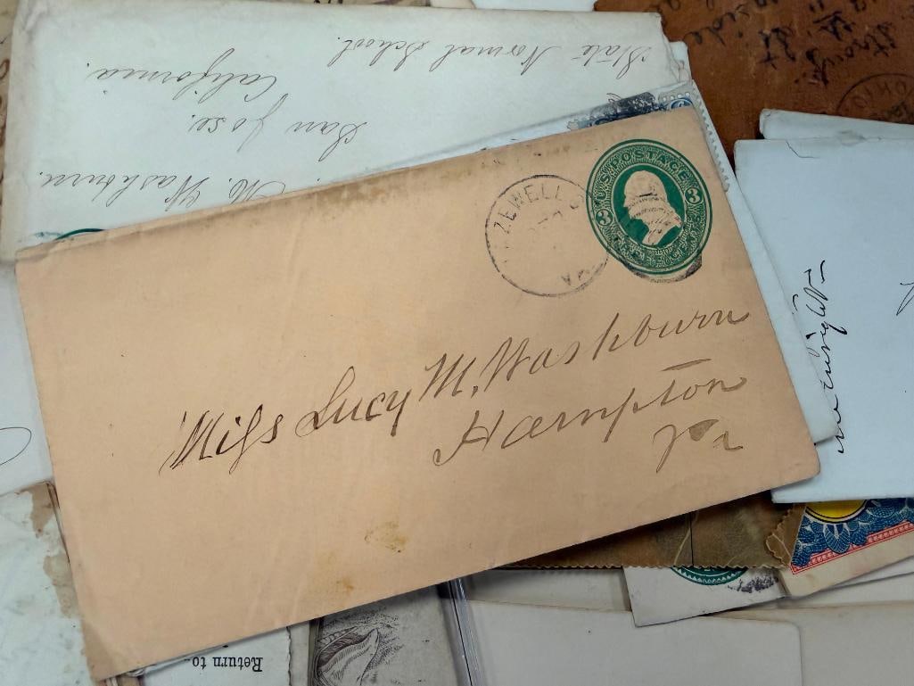 1800'S AND EARLY 1900'S ENVELOPES AND LETTERS FROM RAILROAD COMPLANIES MINING MANUFACTURES - 3