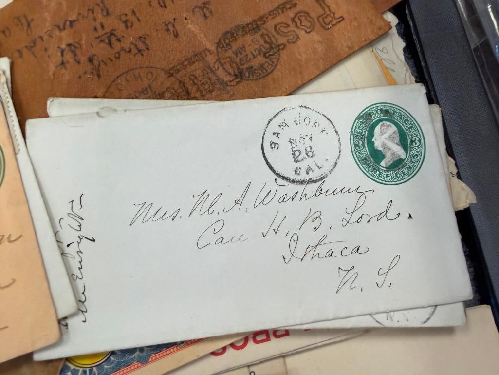 1800'S AND EARLY 1900'S ENVELOPES AND LETTERS FROM RAILROAD COMPLANIES MINING MANUFACTURES - 4