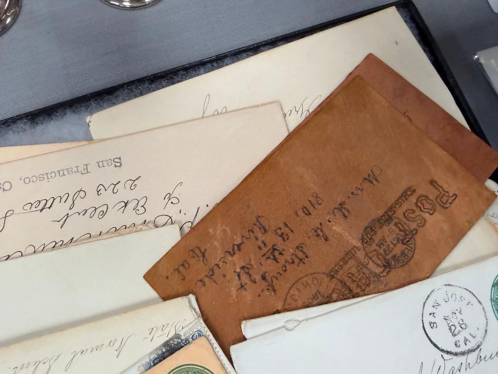 1800'S AND EARLY 1900'S ENVELOPES AND LETTERS FROM RAILROAD COMPLANIES MINING MANUFACTURES - 6
