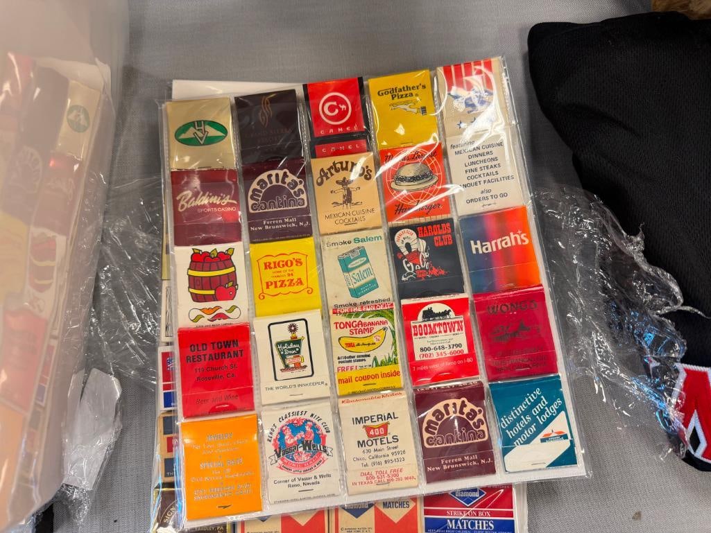 OVER 130 VINTAGE CASINO, RESTAURANT MATCHBOOKS, MATCH BOXES, HAROLDS CLUB, SALEM, CAMEL - 10