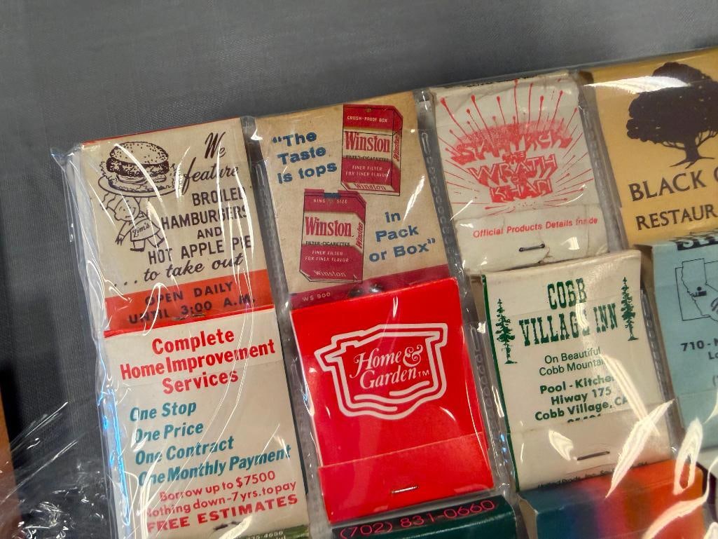 OVER 130 VINTAGE CASINO, RESTAURANT MATCHBOOKS, MATCH BOXES, HAROLDS CLUB, SALEM, CAMEL - 4