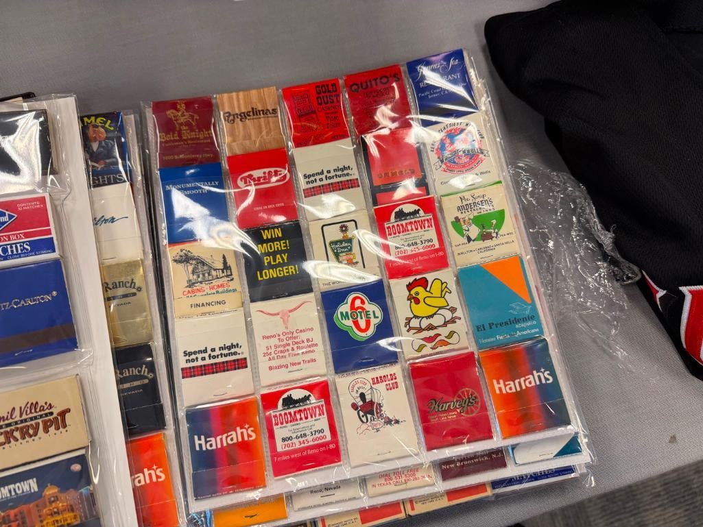 OVER 130 VINTAGE CASINO, RESTAURANT MATCHBOOKS, MATCH BOXES, HAROLDS CLUB, SALEM, CAMEL - 7