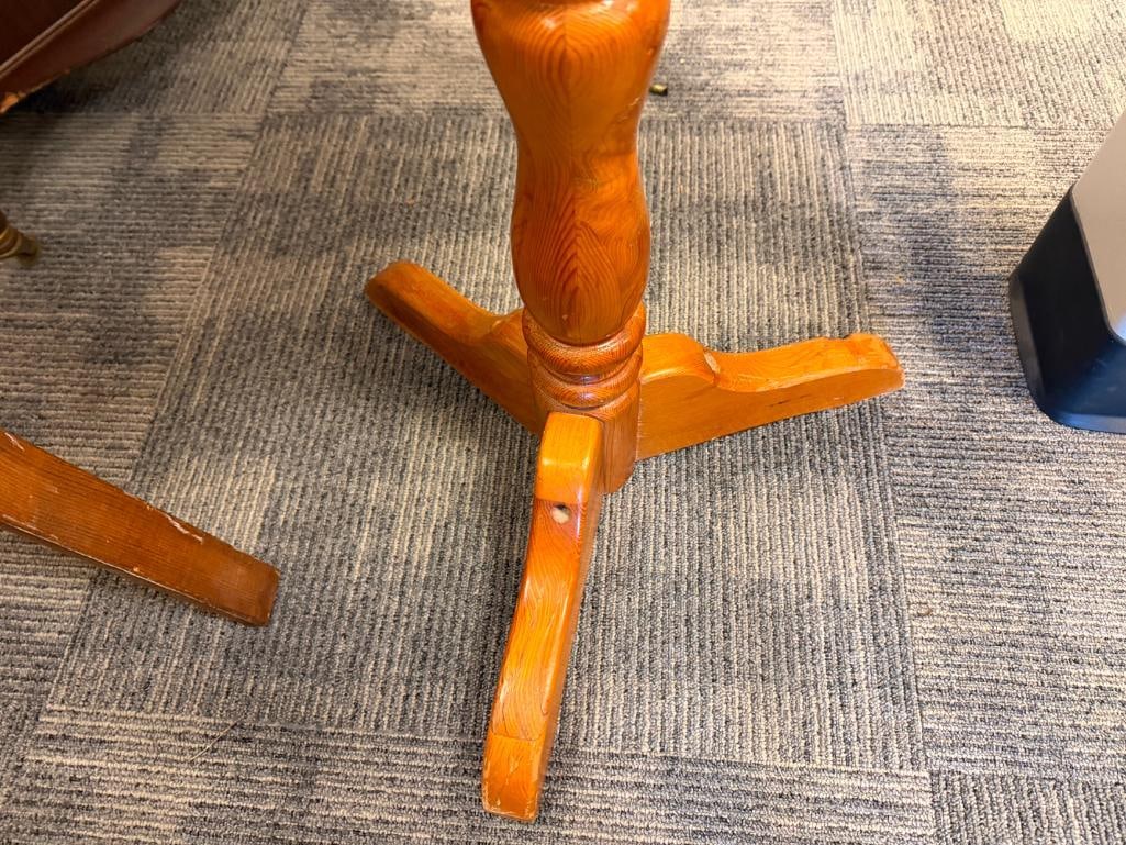 SILENT SALESFORCE INC. CANDY DISPENSERS ON PINE THREE-FOOTED STAND - 11