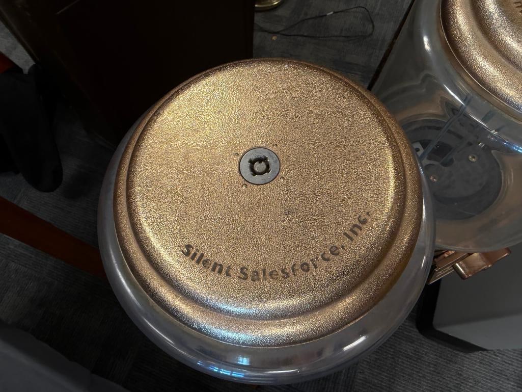 SILENT SALESFORCE INC. CANDY DISPENSERS ON PINE THREE-FOOTED STAND - 5