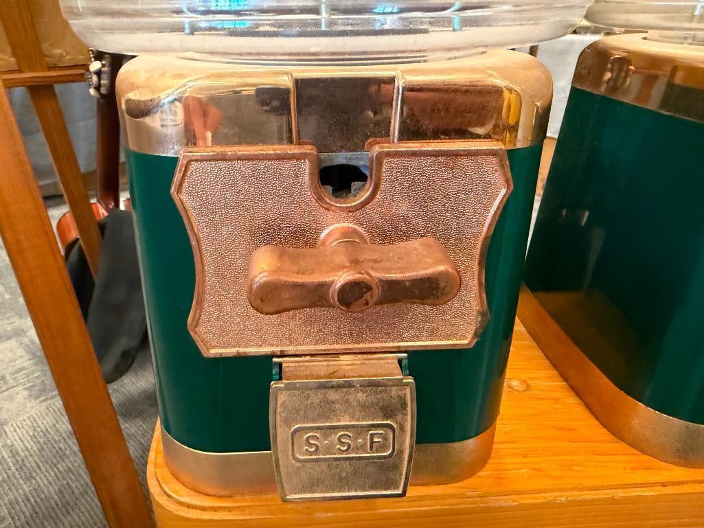 SILENT SALESFORCE INC. CANDY DISPENSERS ON PINE THREE-FOOTED STAND - 7