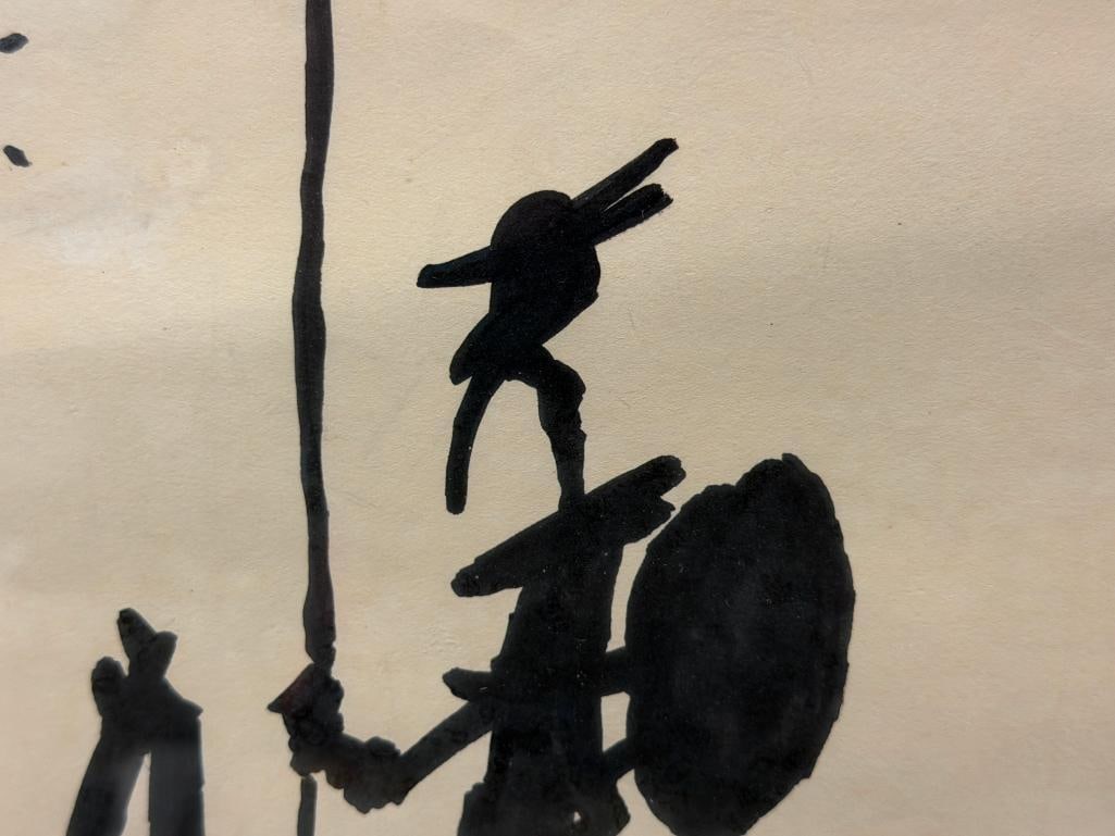 PABLO PICASSO WORLD RENOWN ARTIST PRINT OF A FAMOUS SKETCH DON QUIXOTE AND SIDEKICK SANCHO PANZA - 3