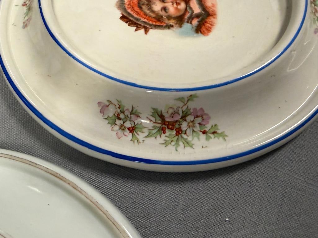 EARLY 1900'S BABY BOWLS SALEM CHINA, KEWPIE ROSE O'NEIL WILSON, AND THE BABY PLATE - 13