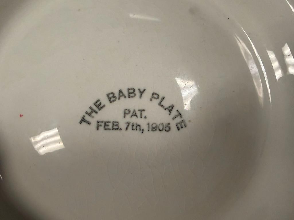 EARLY 1900'S BABY BOWLS SALEM CHINA, KEWPIE ROSE O'NEIL WILSON, AND THE BABY PLATE - 14