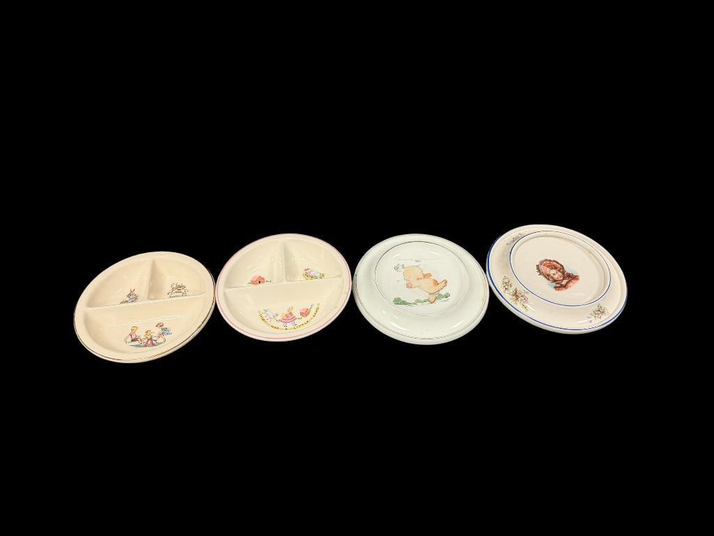 EARLY 1900'S BABY BOWLS SALEM CHINA, KEWPIE ROSE O'NEIL WILSON, AND THE BABY PLATE (1 of 14)
