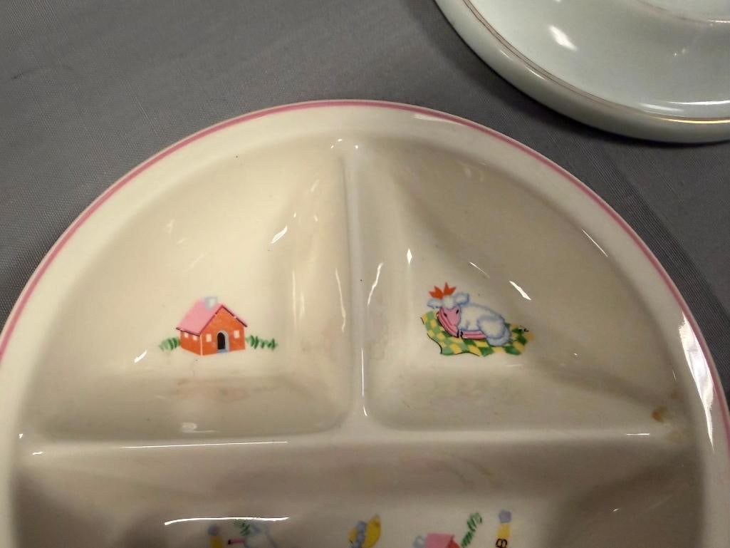 EARLY 1900'S BABY BOWLS SALEM CHINA, KEWPIE ROSE O'NEIL WILSON, AND THE BABY PLATE - 7