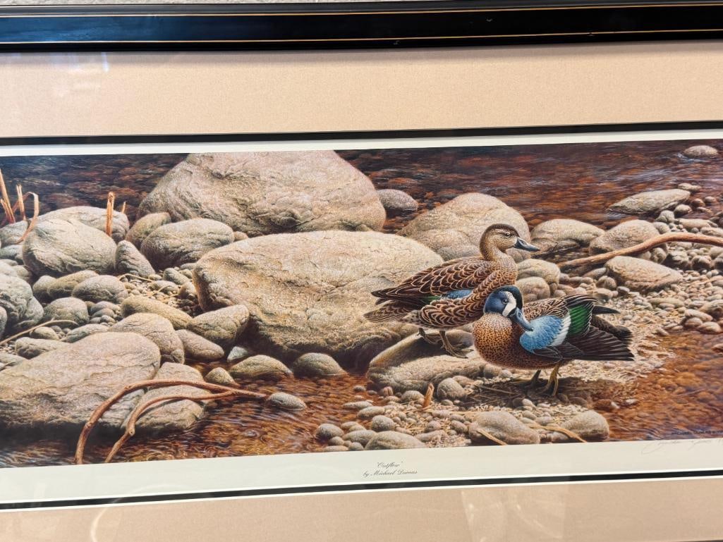 MICHAEL DUMAS LIMITED EDITION DUCK PRINT TITLED OUTFLOW NO. 188/5300 - 2