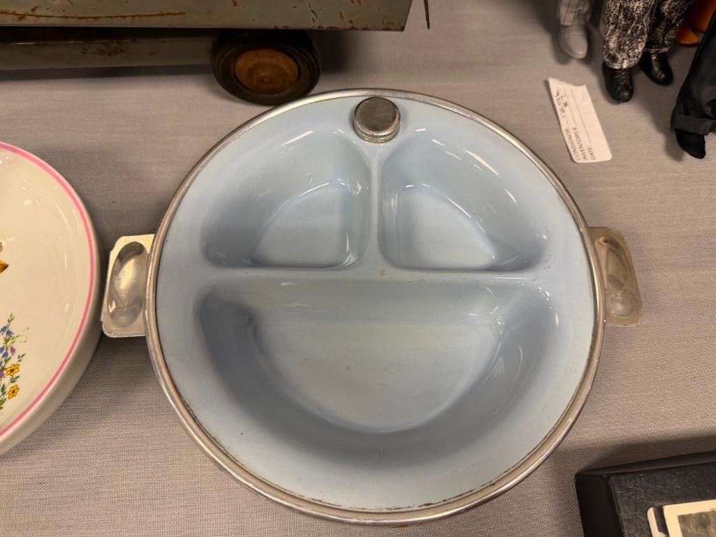 THREE VINTAGE BABY WARMING BOWLS SYDNEY, PETO - 15