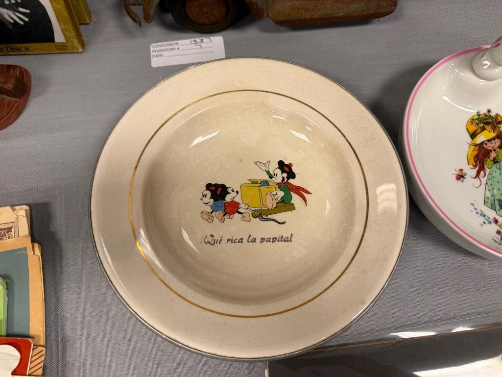 THREE VINTAGE BABY WARMING BOWLS SYDNEY, PETO - 3