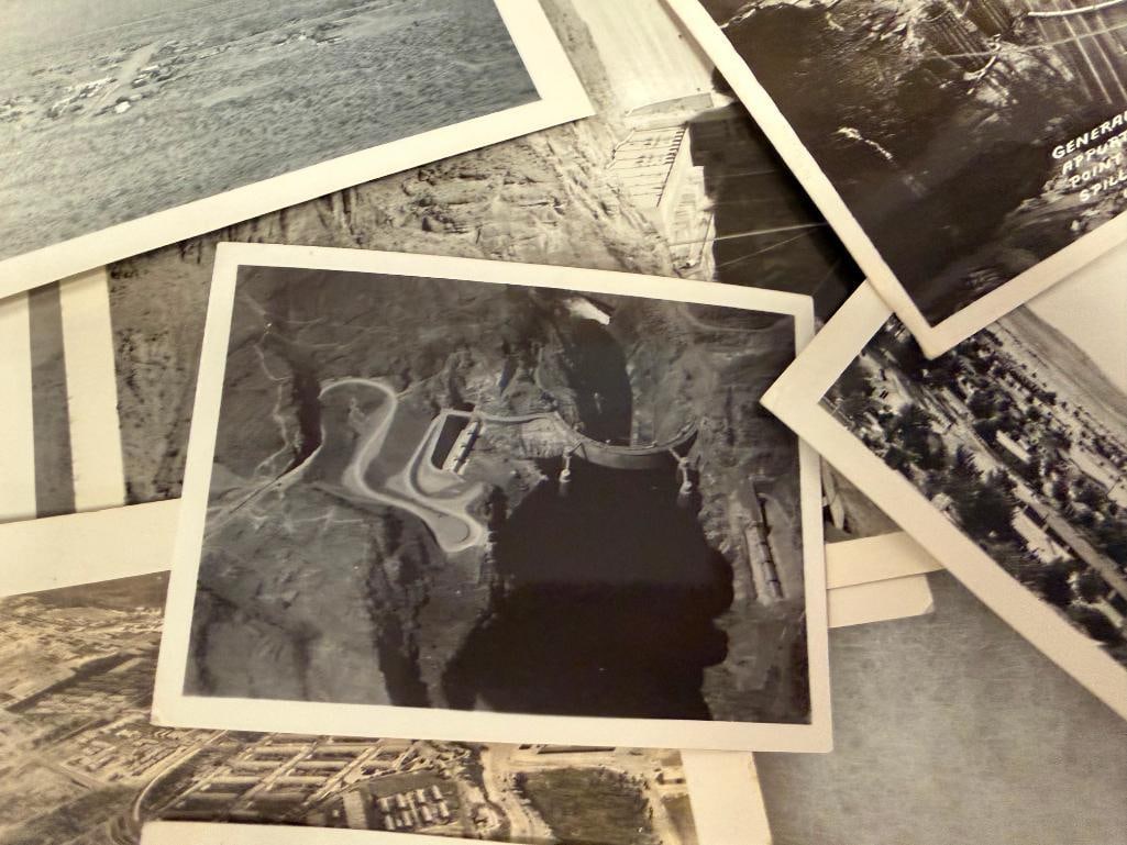 COLLECTION OF BLACK AND WHITE PHOTOGRAPHS CONSTRUCTION OF HOOVER DAMN / BOULDER CITY CIRCA 1930'S - 10