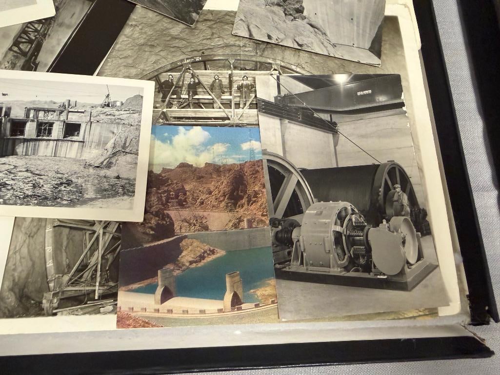COLLECTION OF BLACK AND WHITE PHOTOGRAPHS CONSTRUCTION OF HOOVER DAMN / BOULDER CITY CIRCA 1930'S - 5