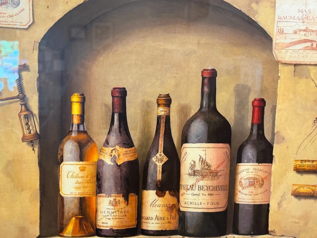 FABRICE DE VILLENEUVE PRINT TITLED UN AUTRE REGARD CHATEAUX MARGAUX - 2