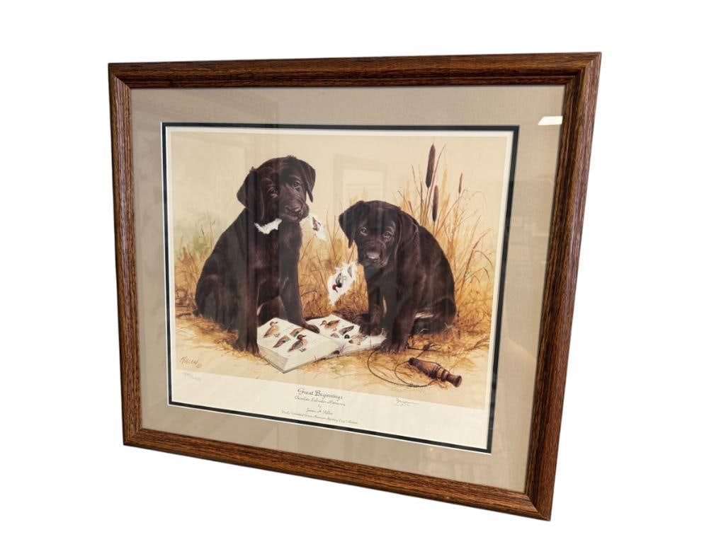 JAMES H. KILLEN DUCKS UNLIMITED GREAT AMERICAN SPORTING DOG COLLECTION PRINT GREAT BEGINNINGS (1 of 10)