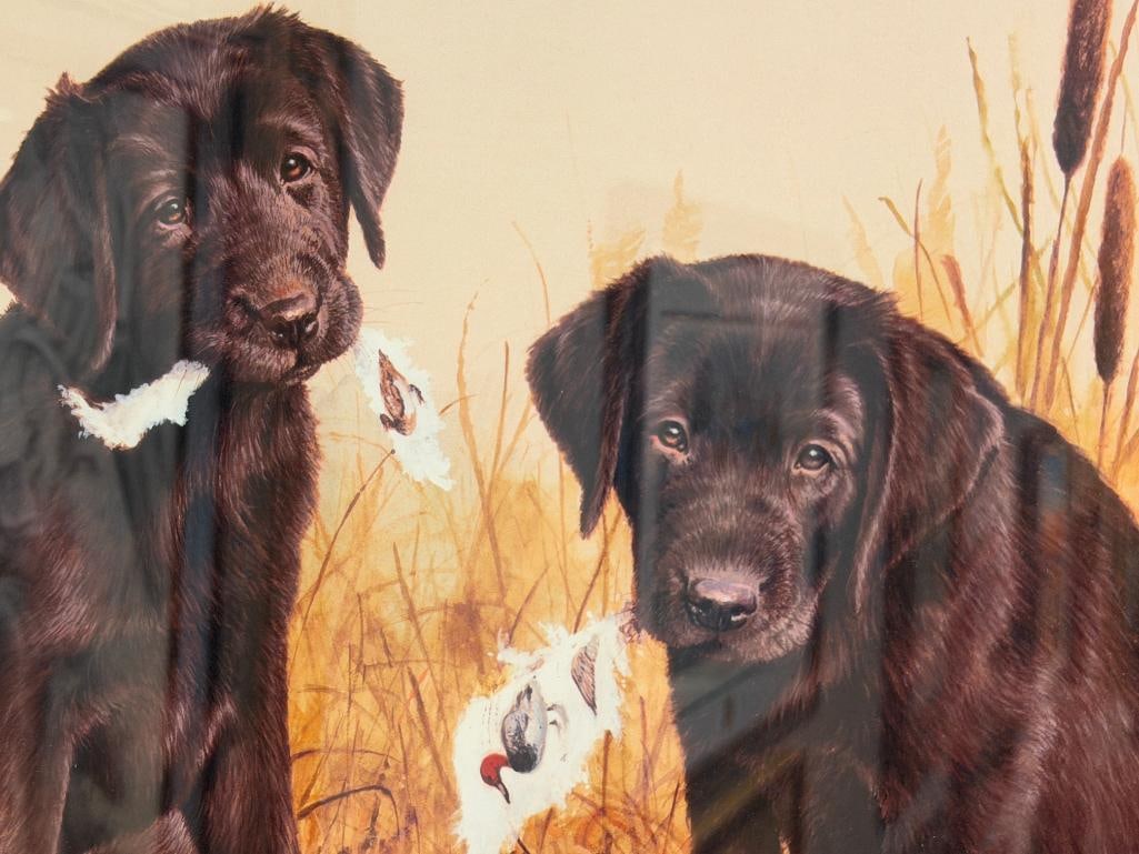 JAMES H. KILLEN DUCKS UNLIMITED GREAT AMERICAN SPORTING DOG COLLECTION PRINT GREAT BEGINNINGS - 3