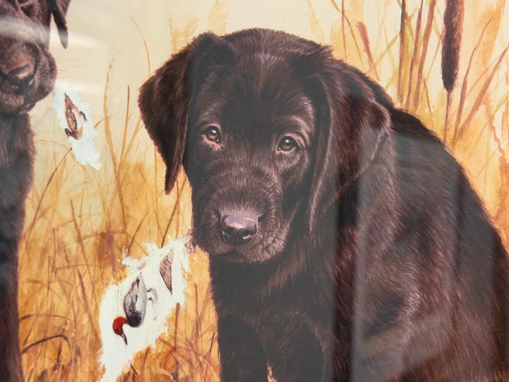 JAMES H. KILLEN DUCKS UNLIMITED GREAT AMERICAN SPORTING DOG COLLECTION PRINT GREAT BEGINNINGS - 4