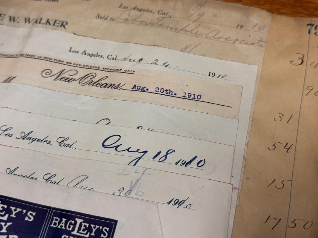 COLLECTION OF TOBACCO RECIEPTS FROM 1905 TO 1915 - 10
