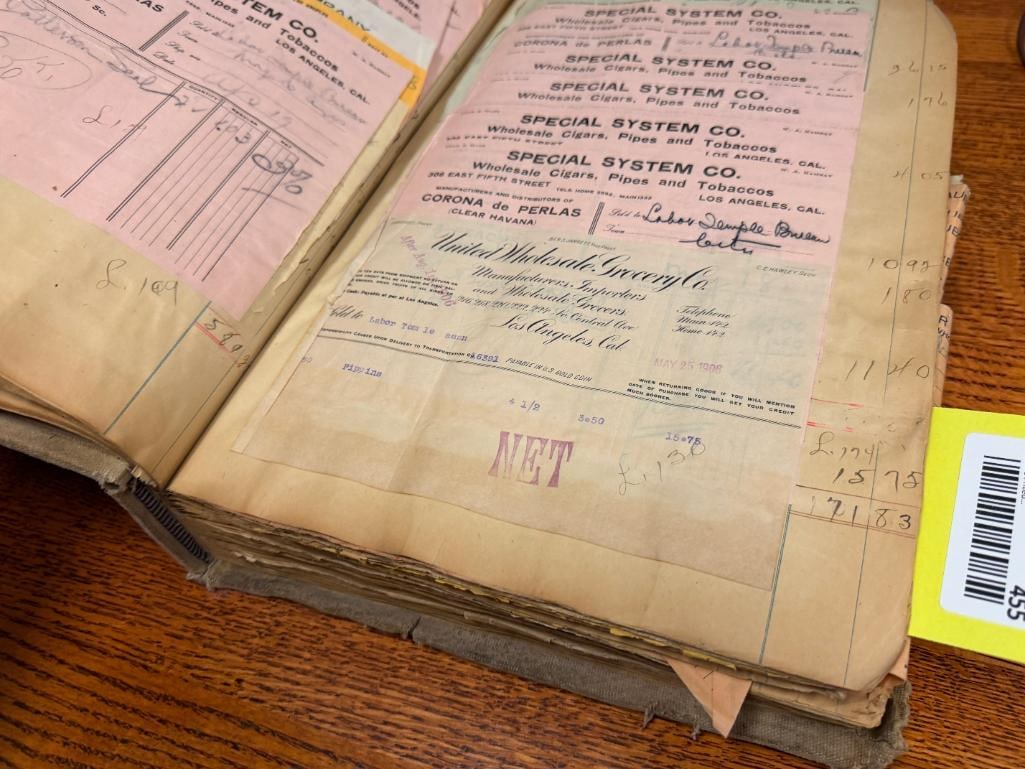 COLLECTION OF TOBACCO RECIEPTS FROM 1905 TO 1915 - 14