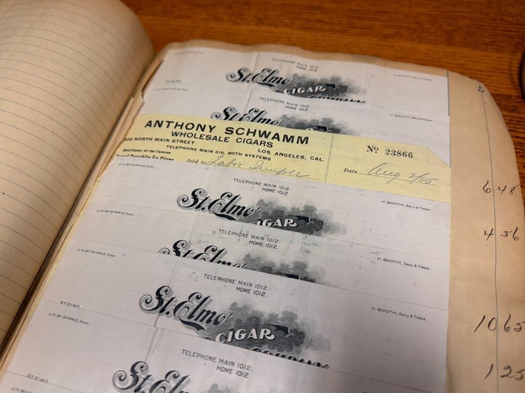 COLLECTION OF TOBACCO RECIEPTS FROM 1905 TO 1915 - 2