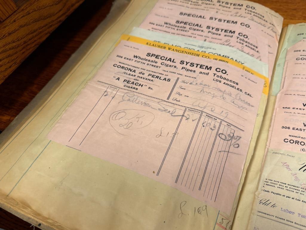 COLLECTION OF TOBACCO RECIEPTS FROM 1905 TO 1915 - 4
