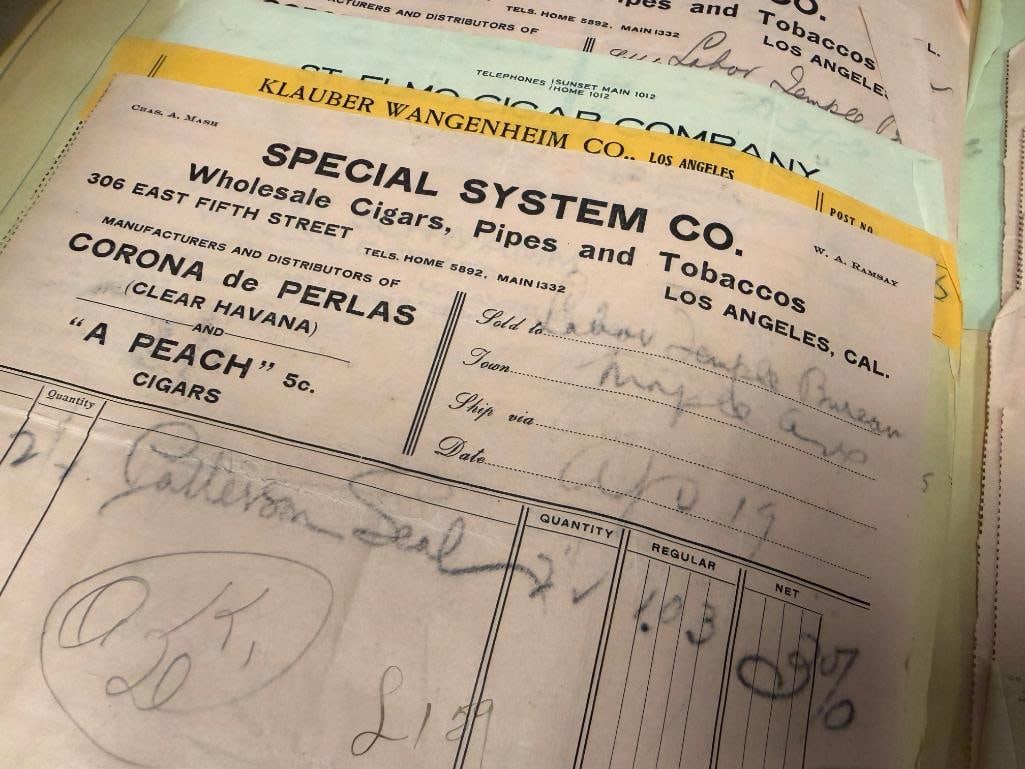 COLLECTION OF TOBACCO RECIEPTS FROM 1905 TO 1915 - 5