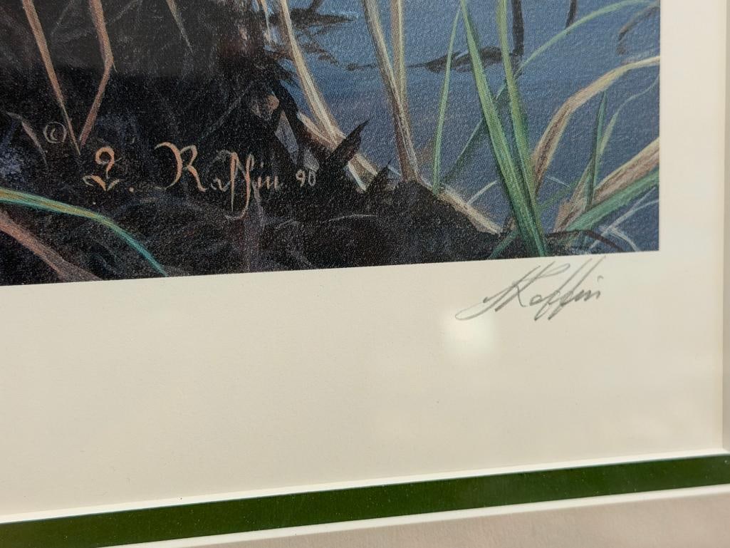 LUKE RAFFIN DUCKS UNLIMITED LIMITED EDITION PRINT MALLARD FAMILY NO. 4068/5600 - 7